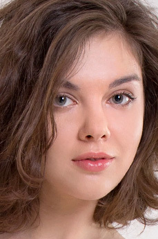 Beautiful Kiev-Born Brunette reveals her perfect body, and adorable face